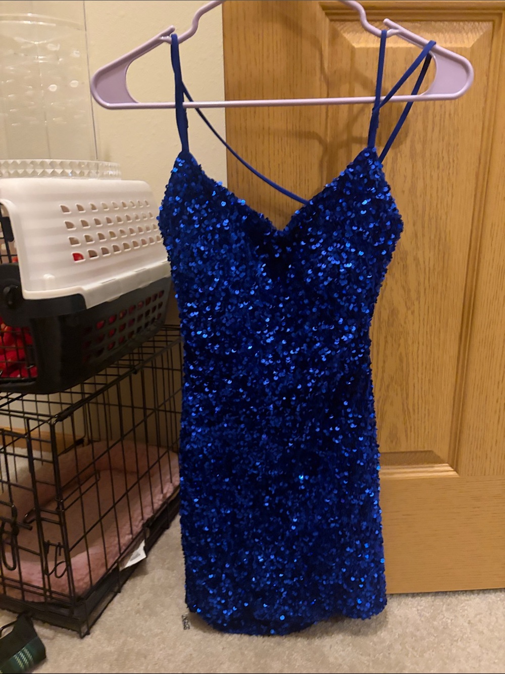 B. Darlin Royal Blue Sequin Mini Dress